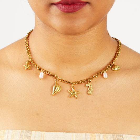OCEAN CHARMS NECKLACE