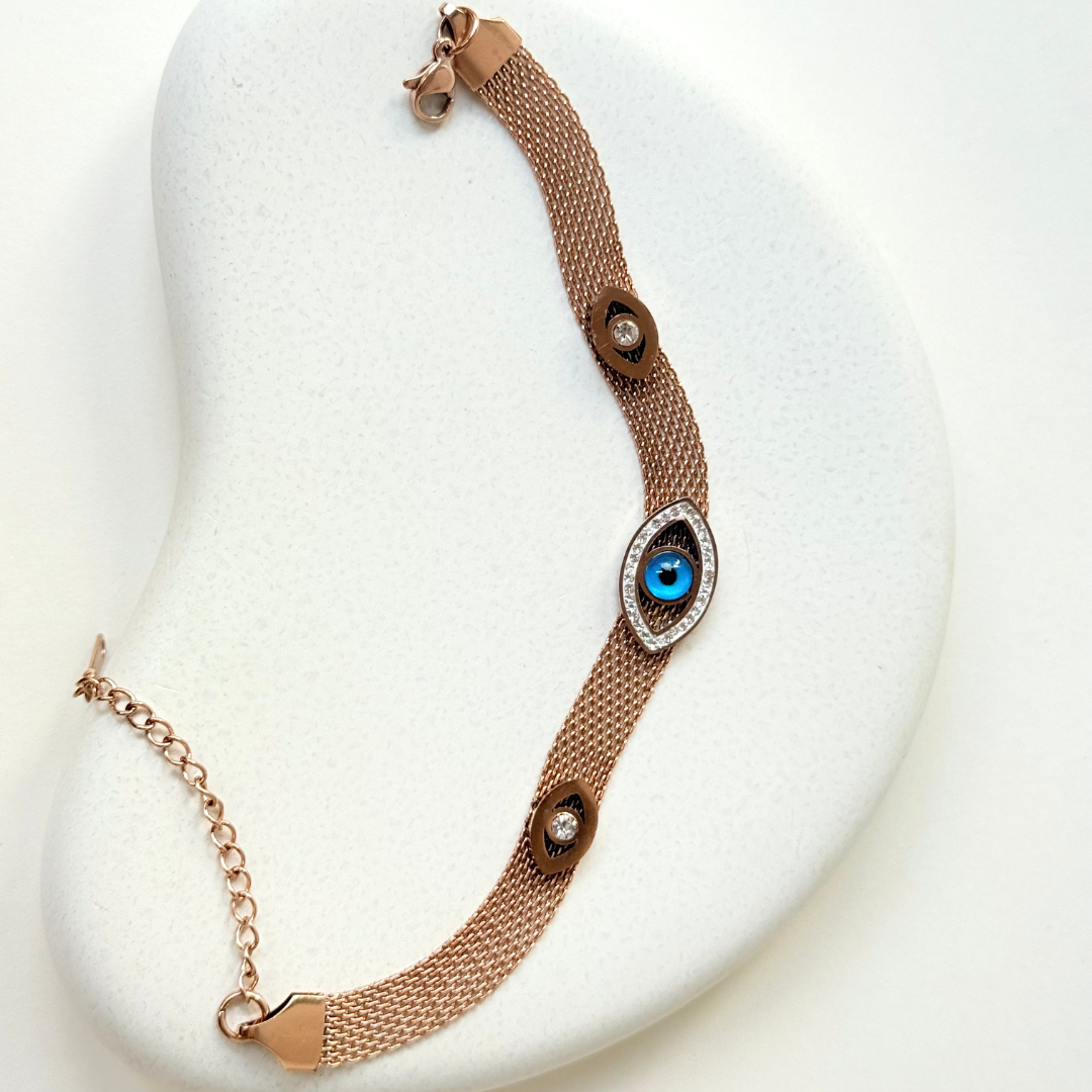 ZIRCON BLUE EYE BRACELET