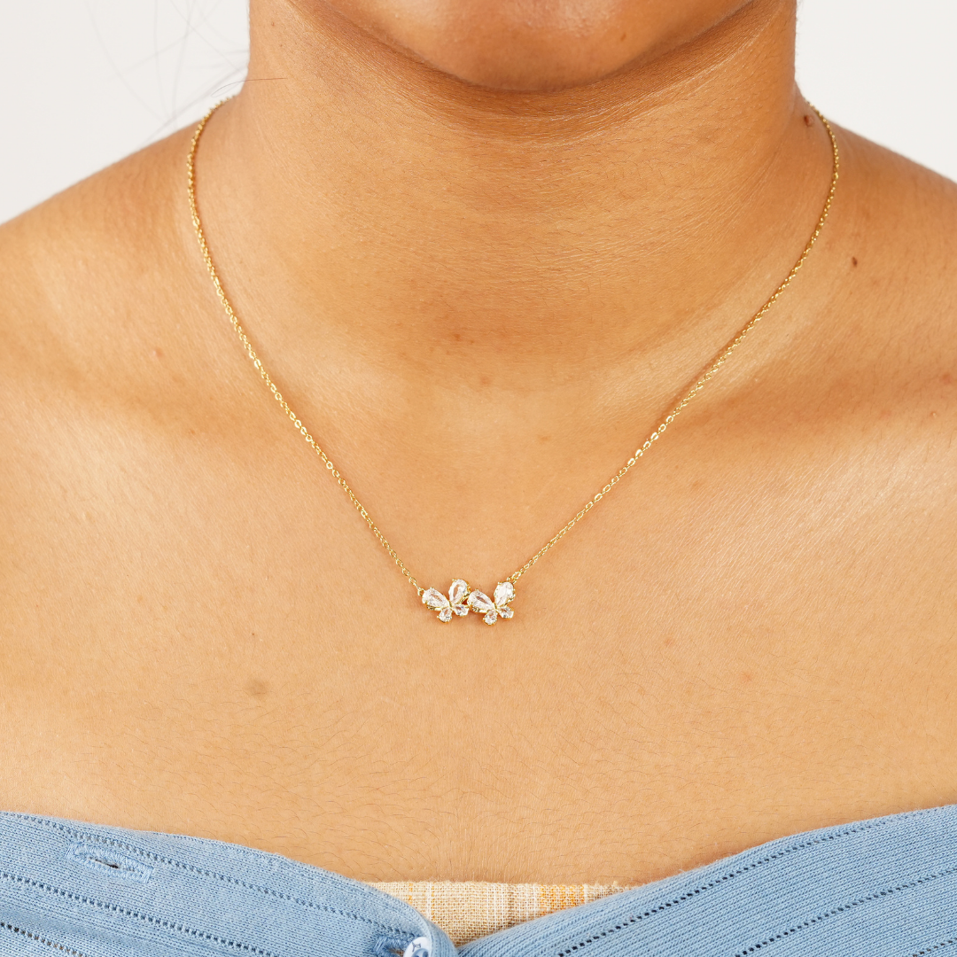 INLAY BUTTERFLY NECKLACE