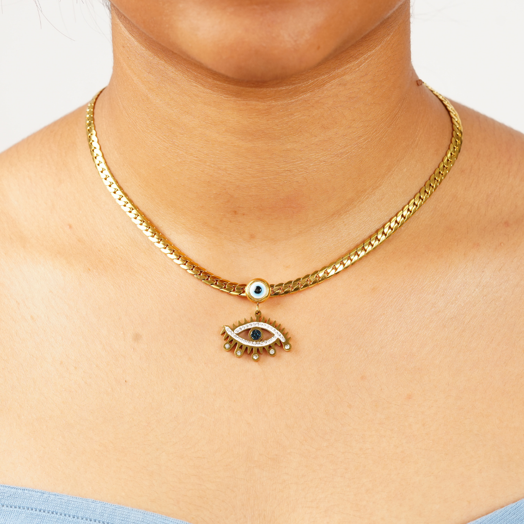 DEVIL EYE PENDANT NECKLACE