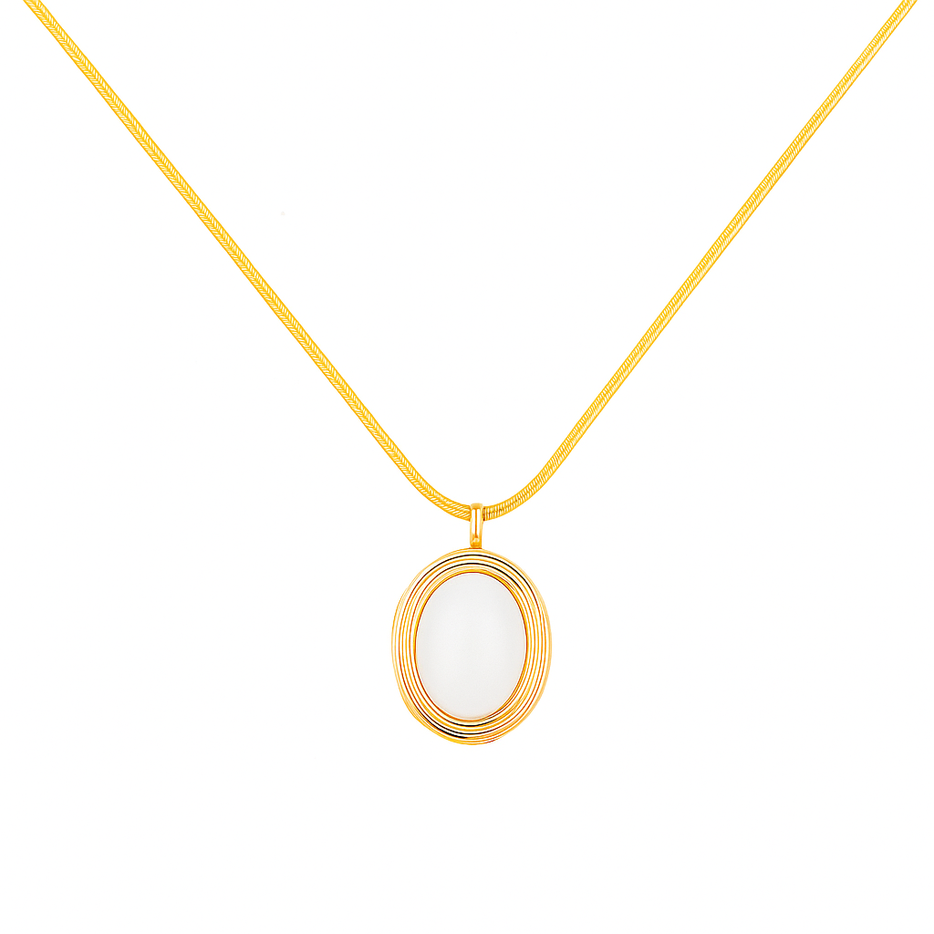 CLASSIC WHITE STONE NECKLACE
