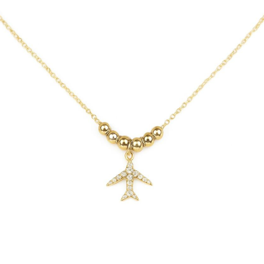 AIRCRAFT SHAPE PENDANT NECKLACE