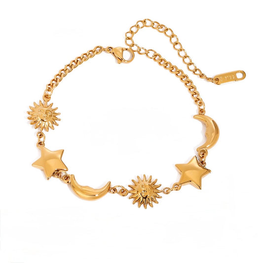 MOON STAR SUN BRACELET