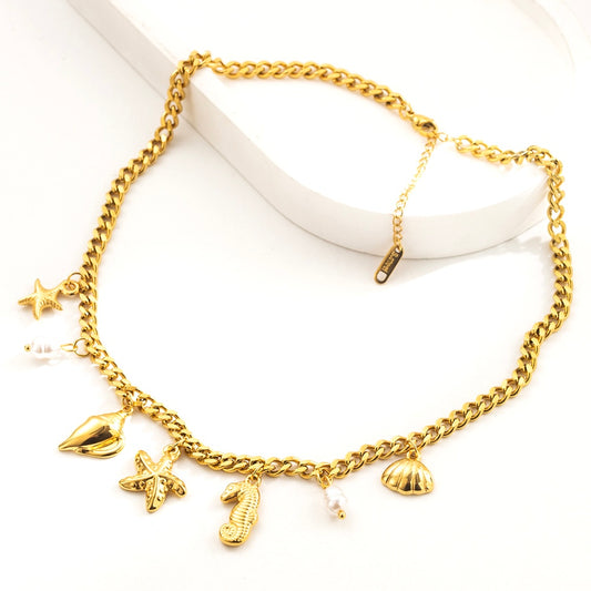 OCEAN CHARMS NECKLACE