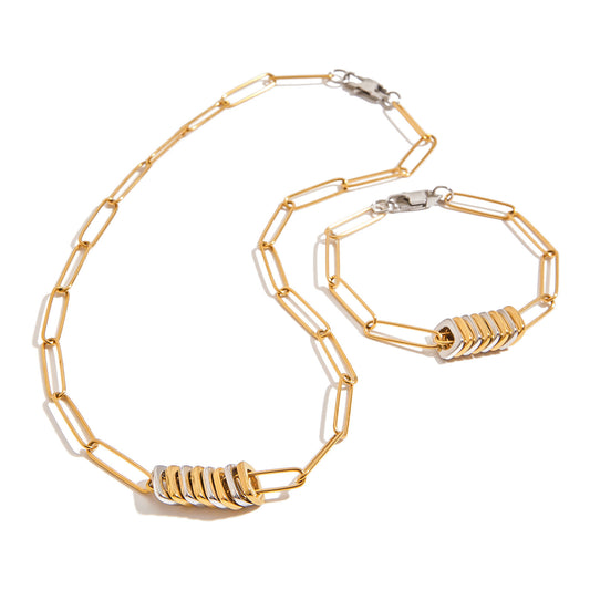 PAPER CLIP CHAIN NECKLACE
