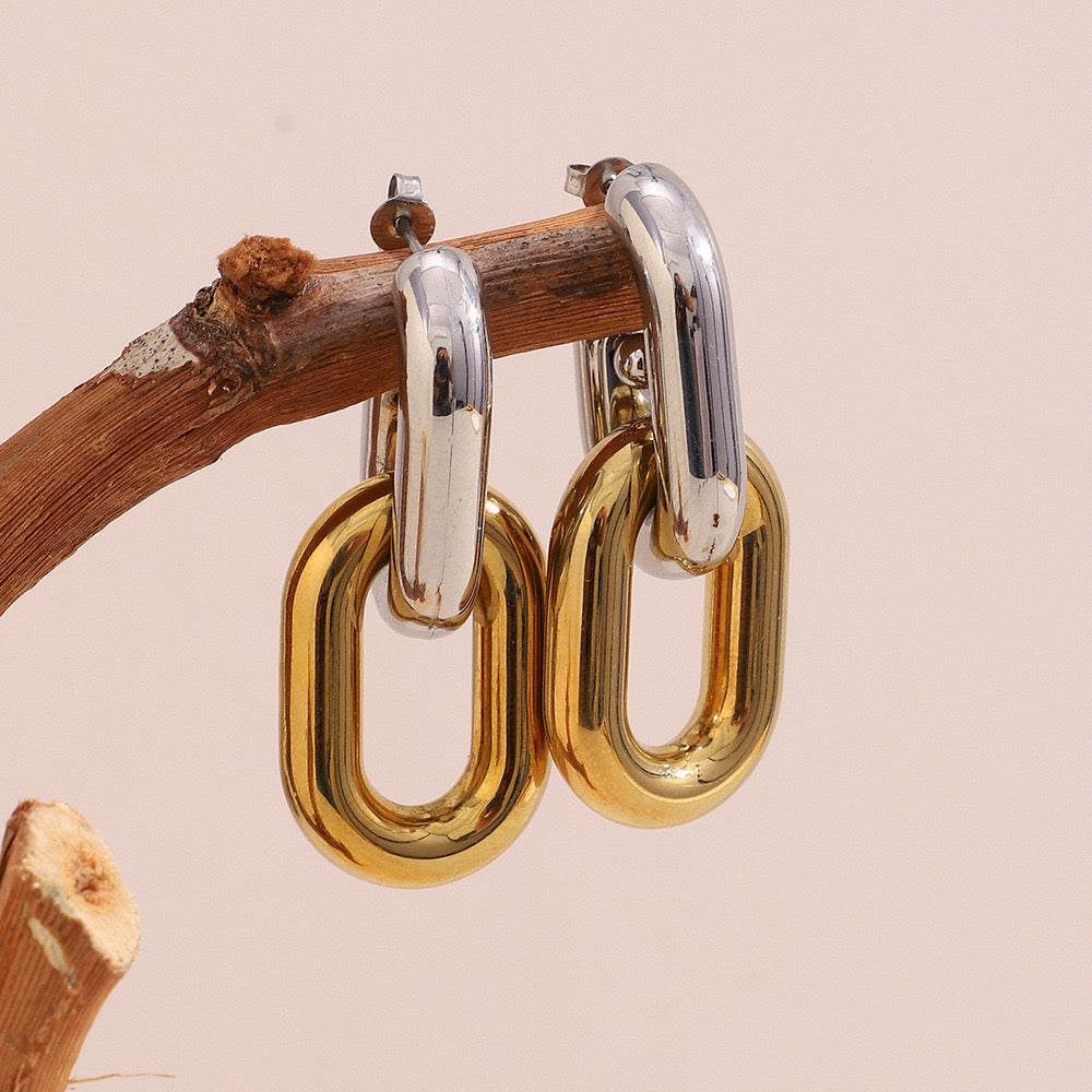ELEGANT CHAIN DROP EARRINGS