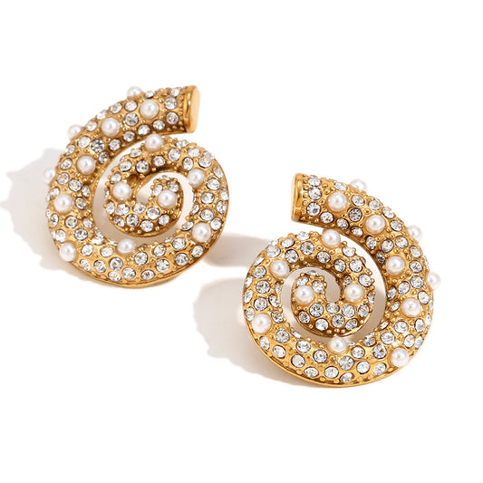 CONCH PEARL EAR STUD
