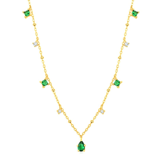 DROPLETS ZIRCON NECKLACE