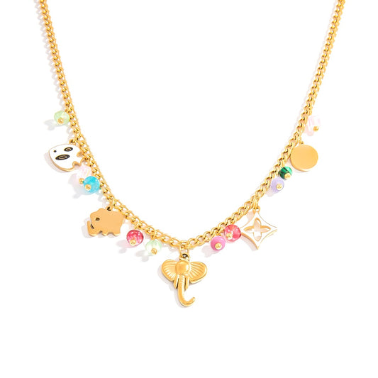 MULTI CHARM NECKLACE