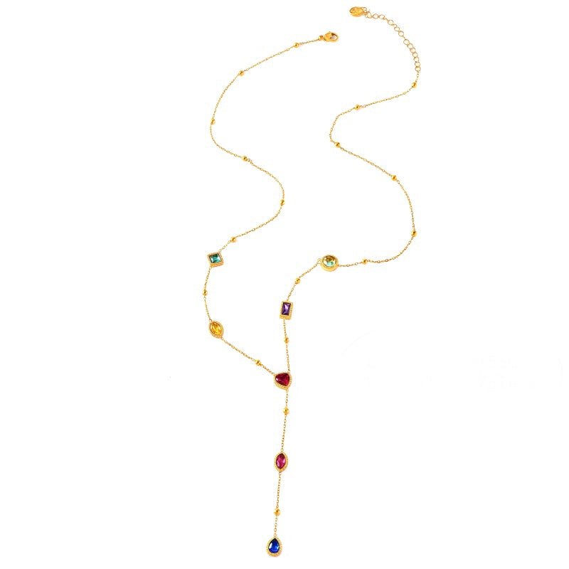 MULTI STONE NECKLACE