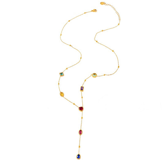 MULTI STONE NECKLACE