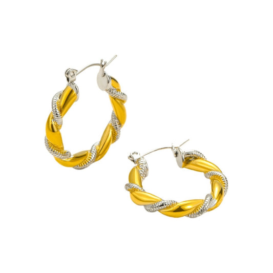 C SHAPE TWISTED HOOPS