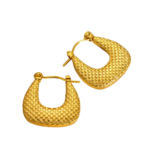 U SHAPED HOOP EARRINGS