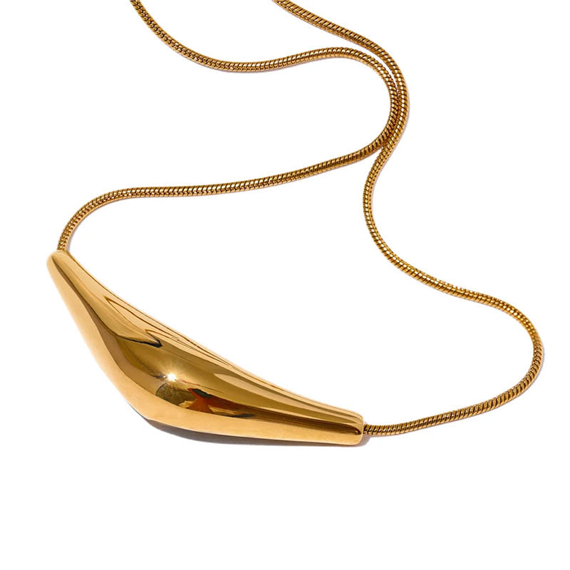 ARC SHAPE PENDANT NECKLACE