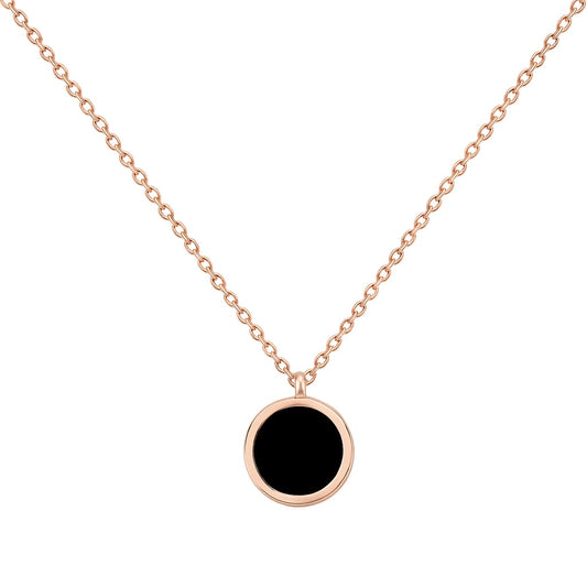 DOUBLE SIDE HALO PENDANT (BLACK&WHITE)